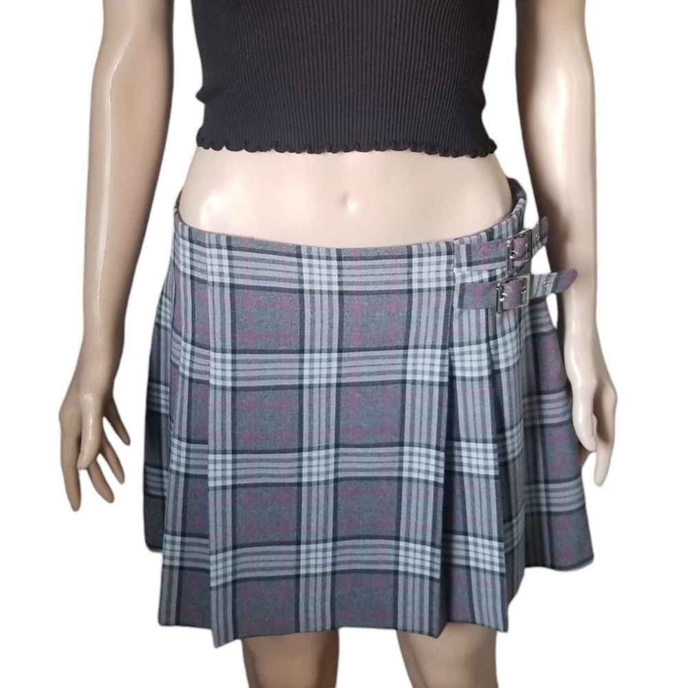 Vintage Garage Plaid Skirt